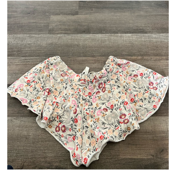 Free People Intimately Free A Go Go Shorts Floral Pink Floral Cotton Medium - Picture 5 of 6